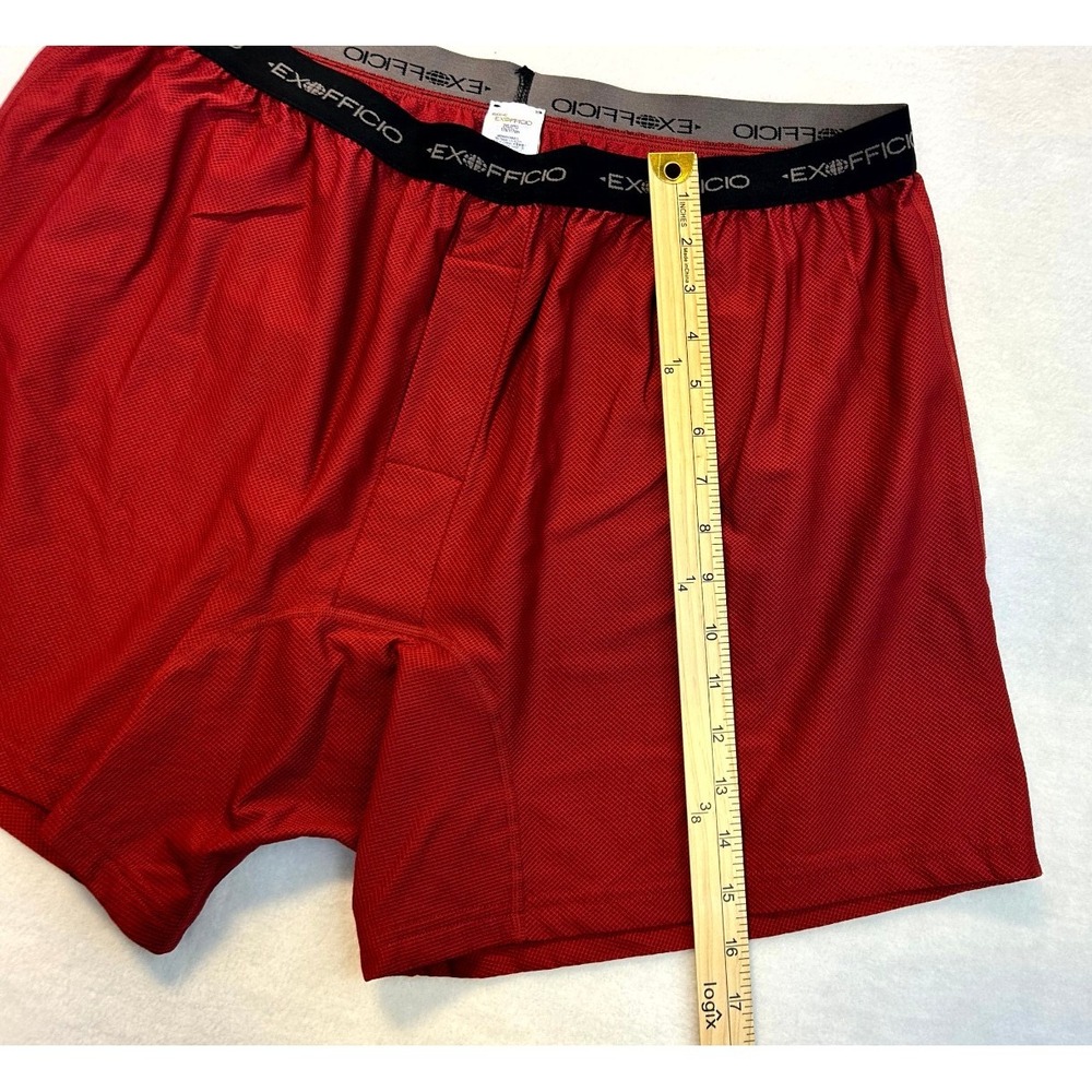 NWT ExOfficio Give-N-Go Boxers Men's Size 2XL Bolero Red Light Mesh Quick Dry - Picture 7 of 10